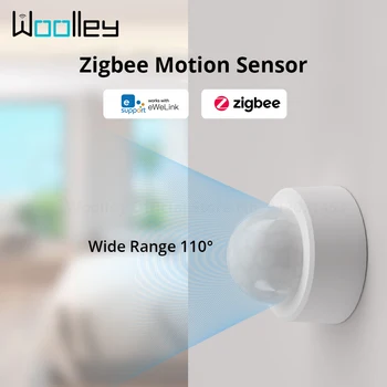 Woolley Zigbee Ľudských Pohybový Senzor Detekuje Bezdrôtový PIR Snímač Pohybu Notifikácia alarmov Smart Home Security eWeLink App