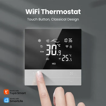 WT300 WiFi Centrálna klimatizácia Inteligentný Termostat Smart Klimatizácia Ovládací Panel App/Hlas Radič Tuya pre Alexa