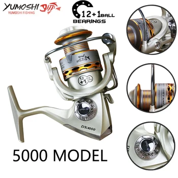 Yumoshi 1000-7000 12+1BB je 5,5:1 Feeder Rybárske Cievky Carp Rybárske Navijaky Odlievanie molinete (5000)