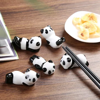 Čínsky Tyčinka Panda Prútik, Zvyšok Tvorivé Roztomilý Keramické Prútika Držiak Na Stojan Kuchynské Potreby Riad Riadu
