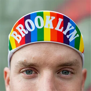 Ľahký Rainbow Retro Cyklistické Spp Tvárny Odolné Rýchle sušenie Požičovňa Športových pokrývok hlavy Kukla Muž